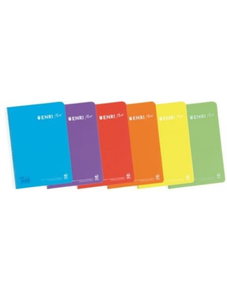 PAQ 10 CUADERNO ESPIRAL Fº 80H 60G PAUTA 3 TAPA BLANDA